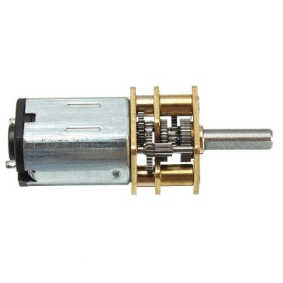 Micro DC 3V 6V 12V Speed Reduction Motor with Full Metal Gearbox Replacement N20 Shaft Diameter Reduction Gear Motor for RC Car, Robot Model, DIY Engine Toys(12V 300RPM)   